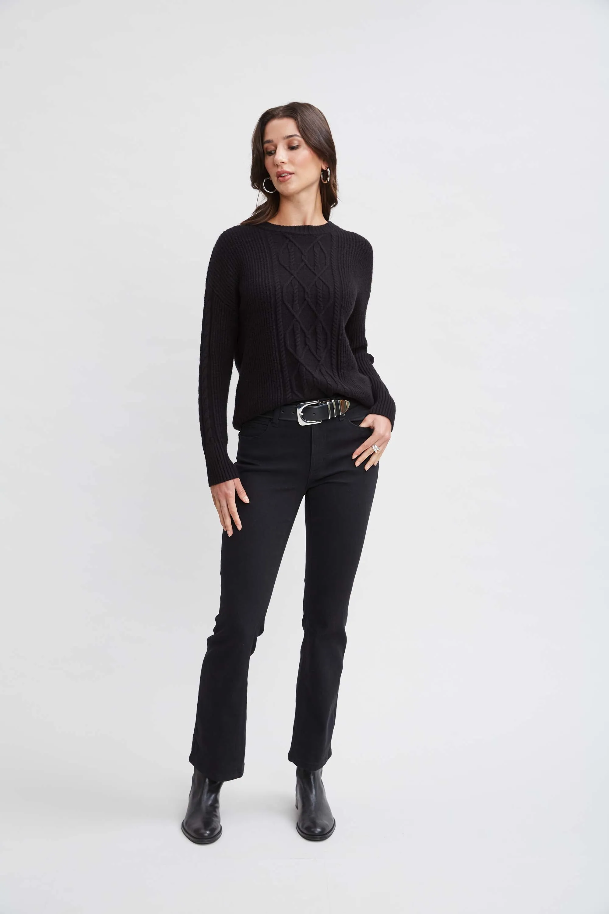 T-Tahari Cable Knit Sweater