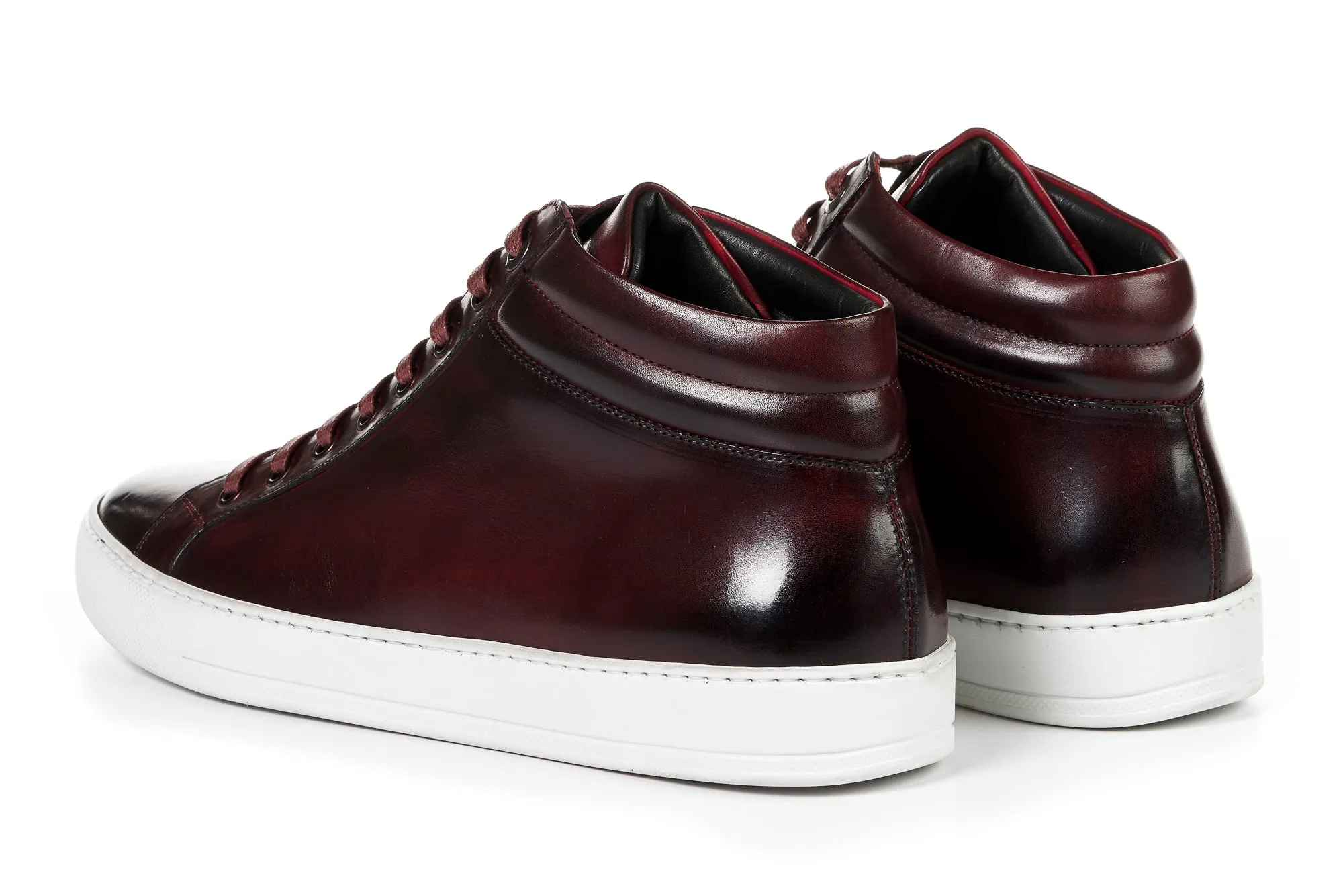 The Carter Mid-Top Sneaker - Oxblood - White Sole