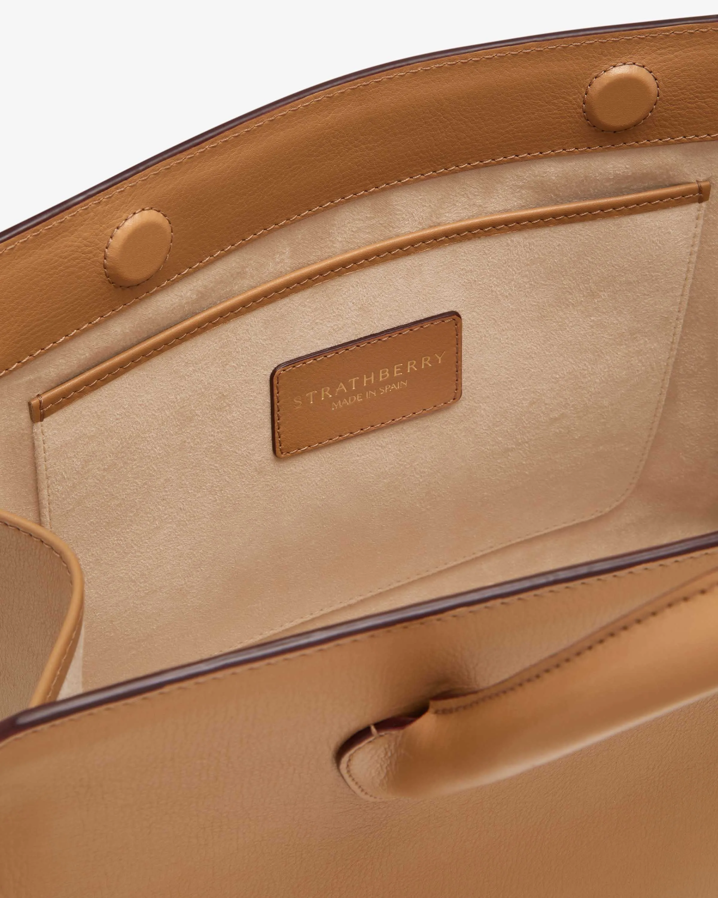 The Strathberry Midi Tote - Caramel