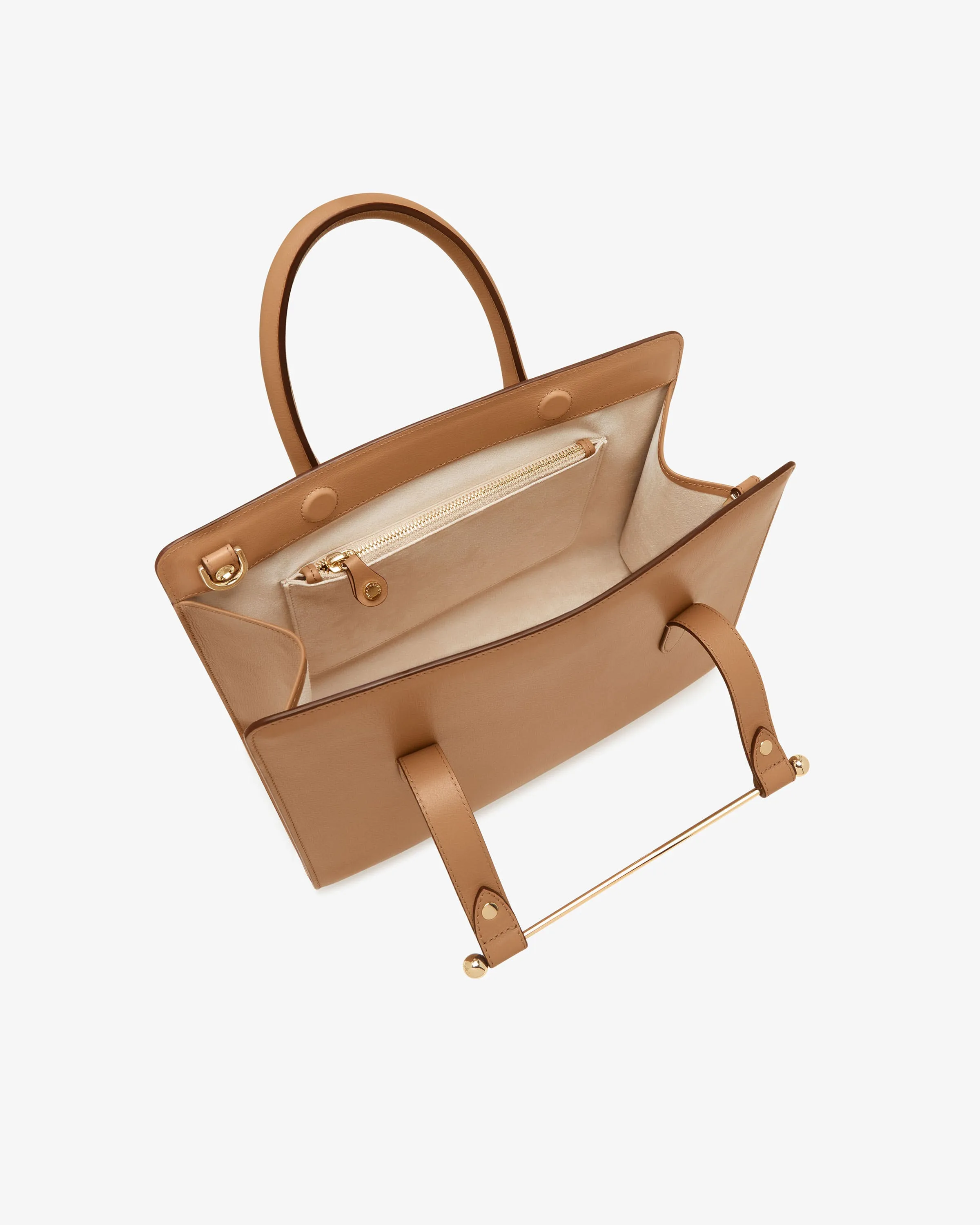 The Strathberry Midi Tote - Caramel