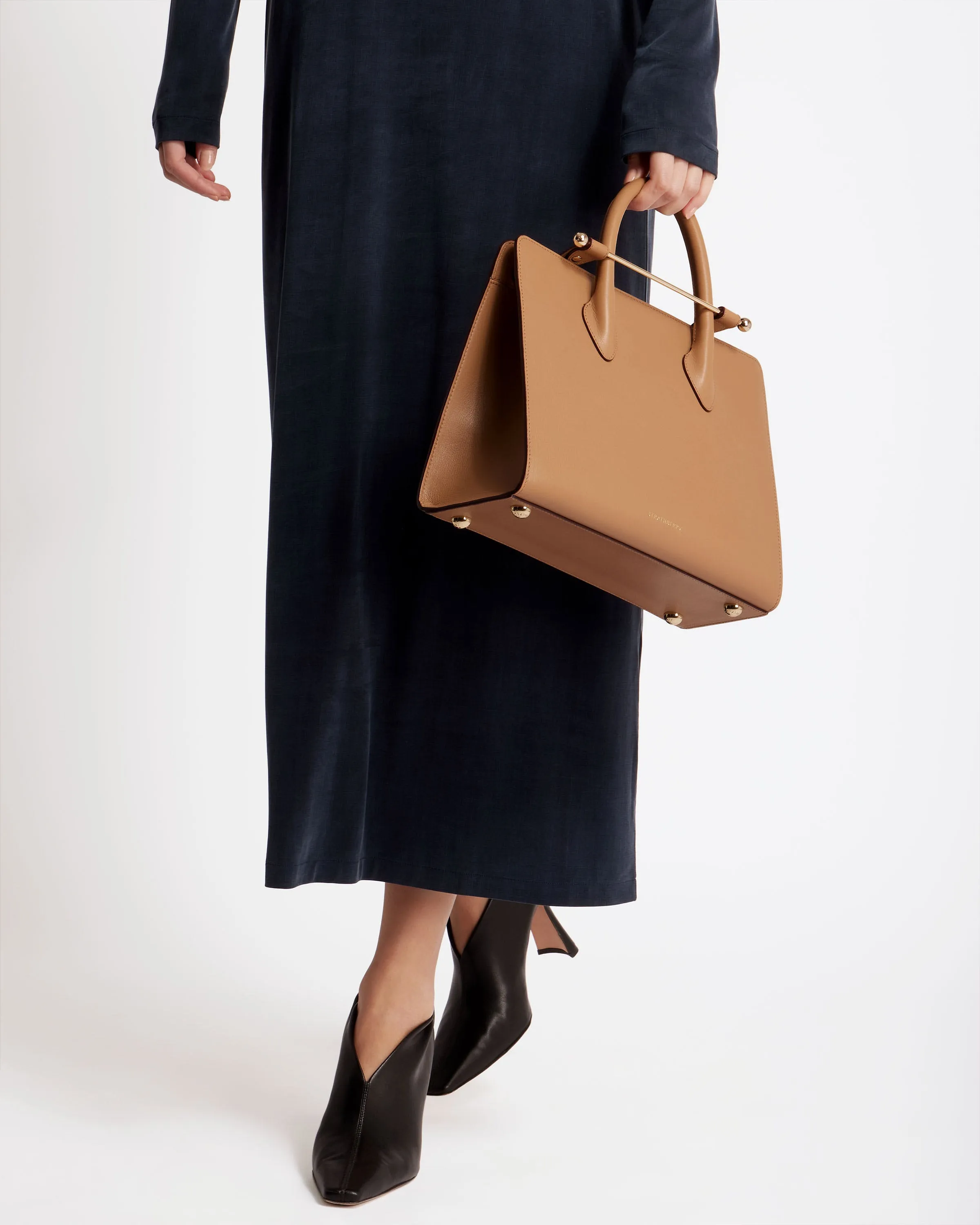 The Strathberry Midi Tote - Caramel