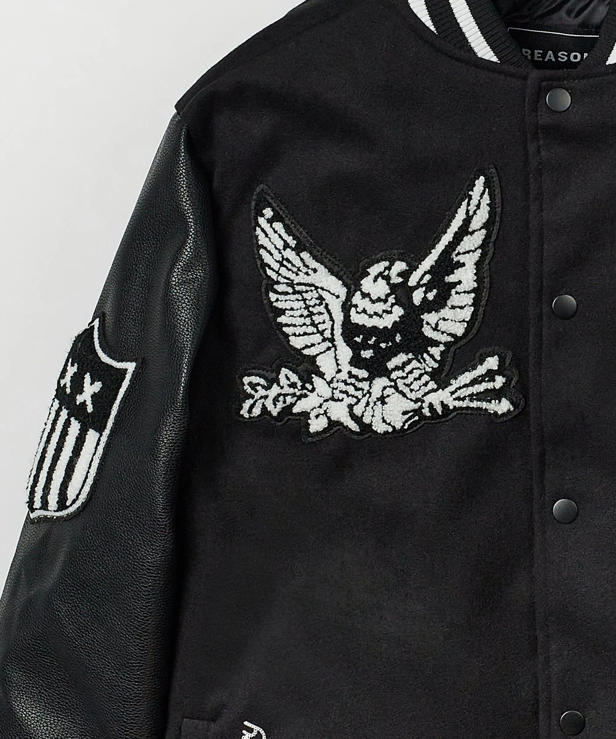 USA Wool Varsity Jacket - Black