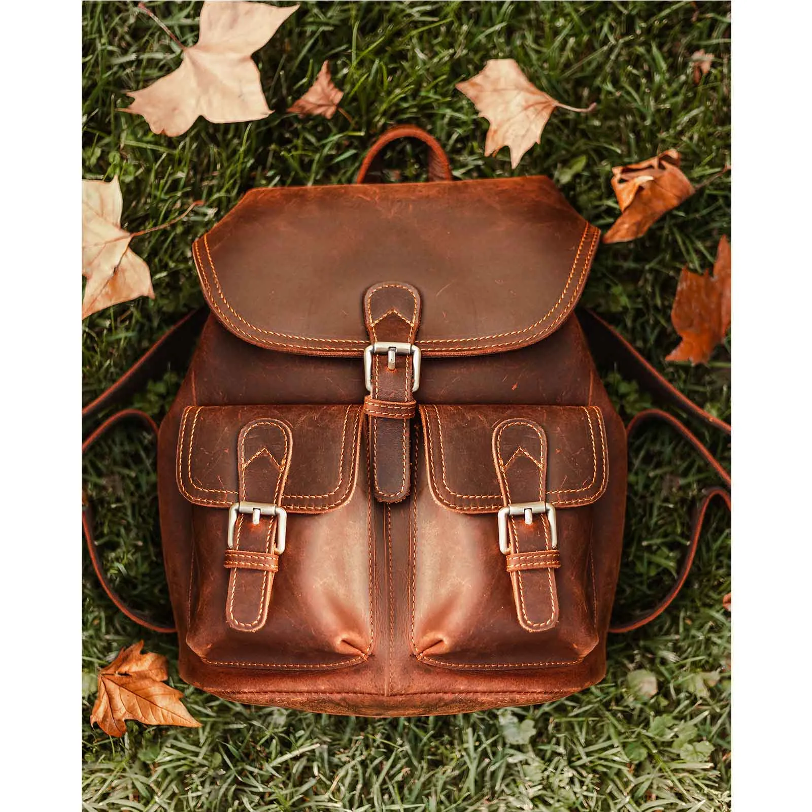 Vintage Genuine Leather Backpacks