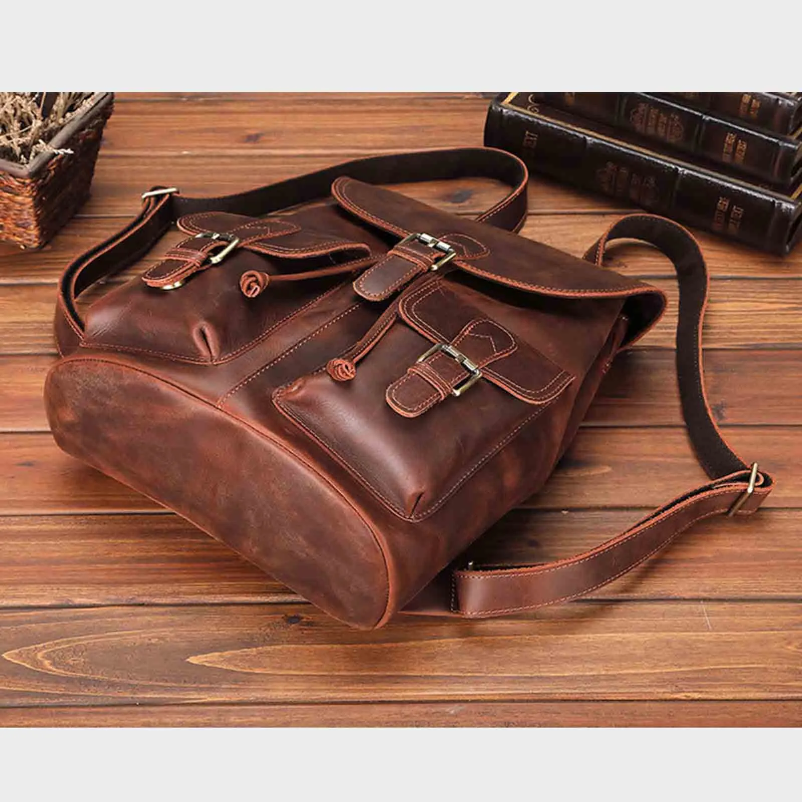 Vintage Genuine Leather Backpacks