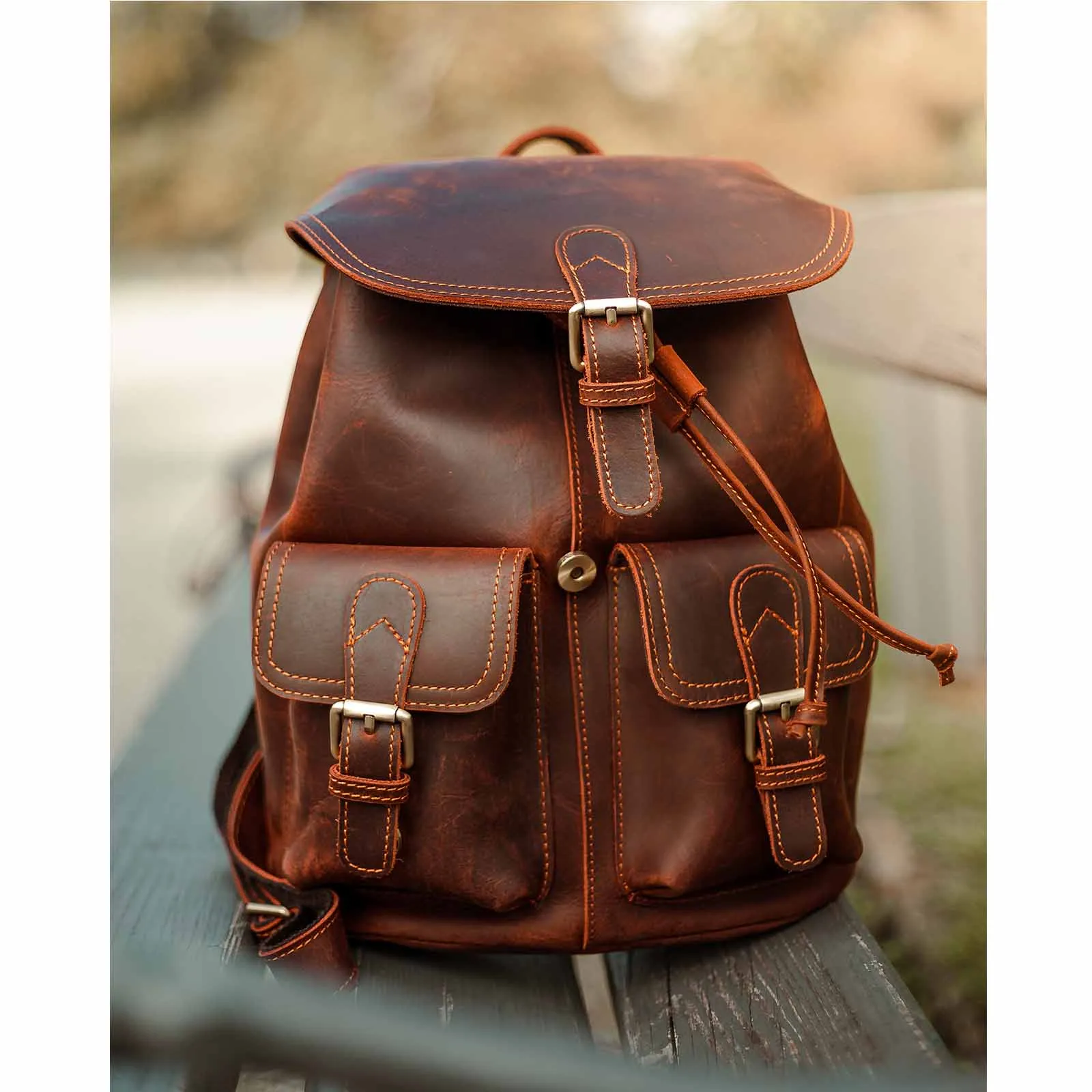 Vintage Genuine Leather Backpacks