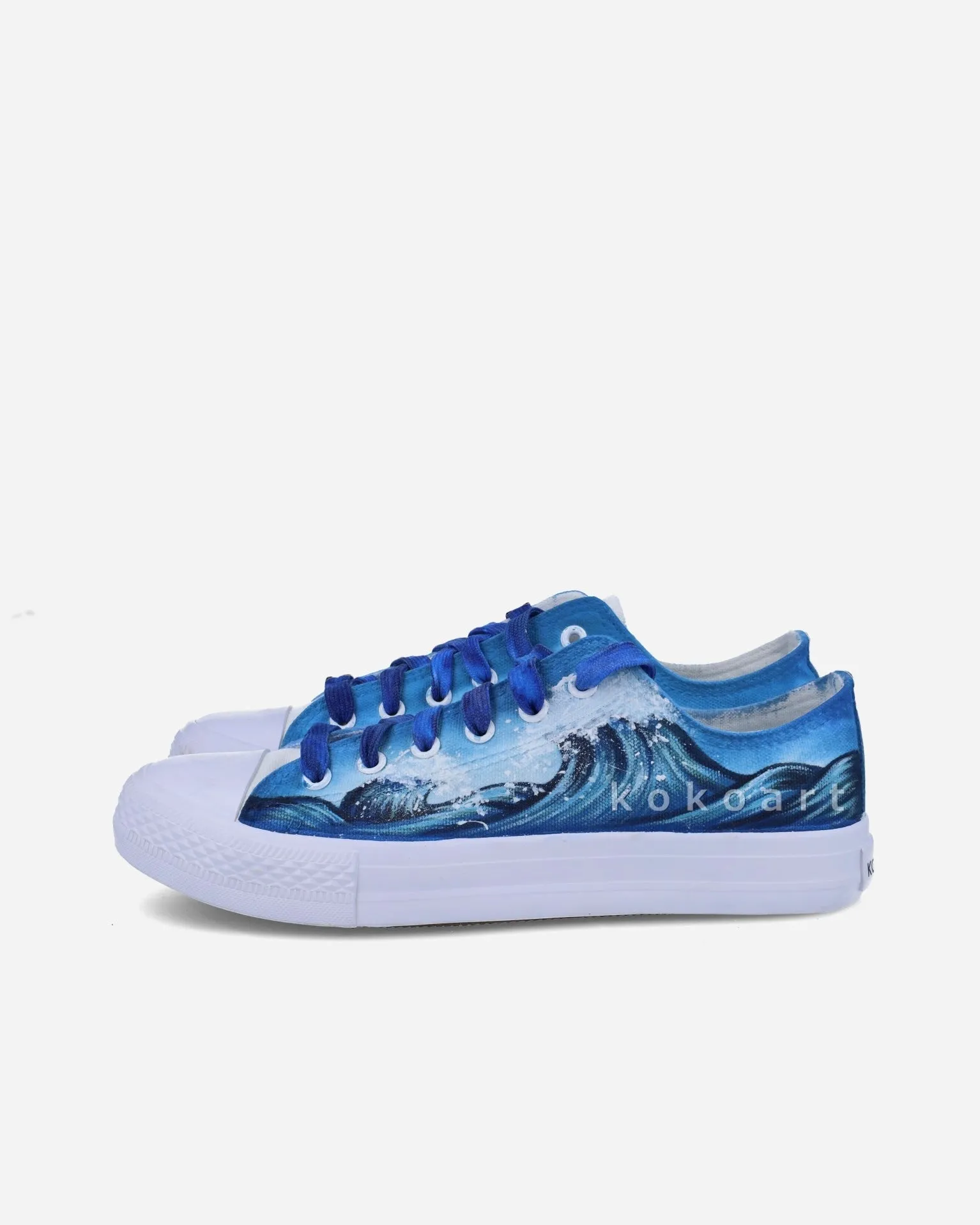 Waves Hand Painted Shoes